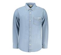 Calvin Klein Abbigliamento Uomo Camicie Camicia maniche lunghe Azzurro M In Jean