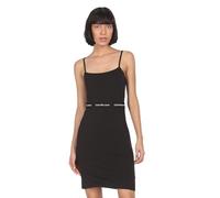 Calvin Klein Abito Donna Logo Elastic Strappy Spalline strette, Nero (Ck Black), S