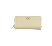 Calvin Klein Elegant Beige Zip Wallet with RFID Blocking