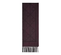 Calvin Klein, ,Accessories ,Uomo ,Viola ,ONE SIZE Emblemaop Fringes MW Scarf