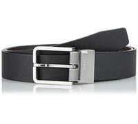 Calvin Klein ADJ/REV CK DEPTH PQ 35MM, FORMALE Uomo, Black Textured/Dark Brown Smooth, 115
