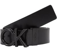 Calvin Klein ADJ/Rev Metal Bombe 35MM K50K511358 Cinture, Nero (CK Black/Black Nano Mono), 100 Uomo