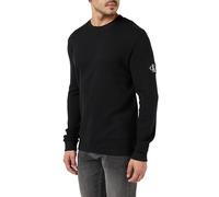 Badge Waffle Ls Tee by Calvin Klein Jeans XXL Nero