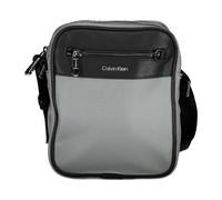 Calvin Klein, ,Bags ,Uomo ,Grigio ,ONE SIZE Borsa a Tracolla Grigia con Chiusura a Zip