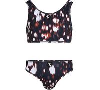 Calvin Klein Bambina Bikini Bralette Set Foderato, Multicolore (Glitched Floral AOP), 10-12 Anni