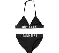 Calvin Klein Bambina Bikini Triangle Set con Fascia con Logo, Nero (Pvh Black), 8-10 Anni