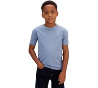 Calvin Klein Bambini Unisex T-Shirt Maniche Corte Mono Mini Badge in Cotone, Blu (Infinity 17-4015 TCX), 16 Anni