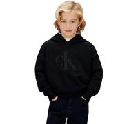 Calvin Klein Felpa con Cappuccio Mono Logo LVCKSJB09B Altre Felpe, Nero (Nero [CSI] 25Cw1000175Ck), 14 Anni