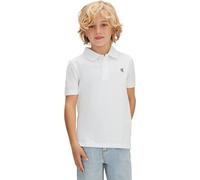 Calvin Klein Bambino Maglietta Polo Solid Regular Fit, Bianco (White 11-0601 TCX), 12 Anni