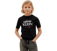 Calvin Klein Bambino T-Shirt Maniche Corte Logo in Cotone, Nero (Black [CSI] 25Cw1000175Ck), 14 Anni