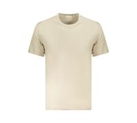Calvin Klein Beige Cotton Men T-Shirt - XXL