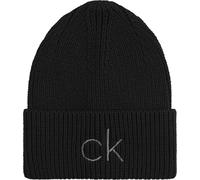 Calvin Klein Berretto in Maglia Donna Re-Lock Berretto Invernale, Nero (Ck Black), Onesize