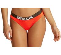 Calvin Klein Slip Bikini con Fascia Donna con Logo, Rosso (Flaming Chili), M