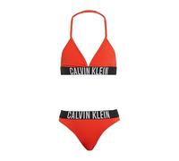 Calvin Klein Bikini Triangolo Bambina Ky0Ky00090 Top da Bagno, Rosso (Orange Com), 14-16 Anni