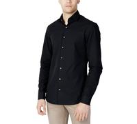 Calvin Klein Black Cotton Dress Shirt - 42
