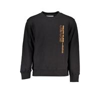 Calvin Klein Black Cotton Men Sweater - XL