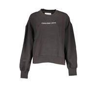 Calvin Klein Black Cotton Women Sweatshirt - XL