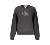 Calvin Klein Black Cotton Women's Sweatshirt - XS