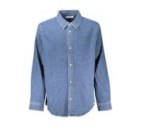 Calvin Klein Blue Cotton Men Shirt - M