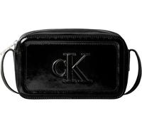 Calvin Klein Bold CK Metallic Camera Bag Lv04F3331G, Crossover Donna, Black (Black), One Size