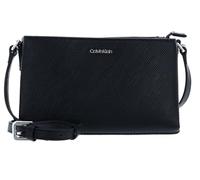Calvin Klein Borsa a tracolla Ck Elevated Saffiano K60k610187 da donna, taglia unica, Black, One Size