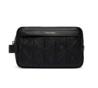 Calvin Klein Borsa in pelle con logo One Handle Bag LV04D1179GUB1 Uomo BAG LV04D1179G UB1, Nero , Einheitsgröße