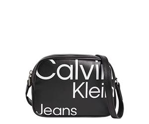 Calvin Klein Borsa per fotocamera elegante da donna 20 Crossover, AOP nero, taglia unica, AOP nero., One Size