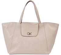 Calvin Klein Borsa Tote Bag Donna Re-Lock Shopper Media, Grigio (Shadow Gray), Onesize