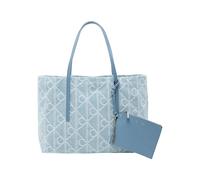 Calvin Klein - Borsa Tote in Jacquard di Denim - - Bags - Donna - Blu - ONE SIZE