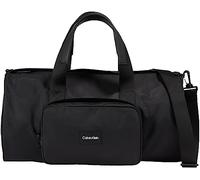Calvin Klein Borsone Duffle Bag Uomo Barrel Bagaglio a Mano, Nero (Ck Black), Onesize