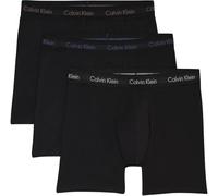 Calvin Klein Boxer Brief 3pk 000nb1770a, Boxer Uomo, Black (B- R Iris, Auth Grey, Dusty Tan Lgs), XS (Pacco da 3)