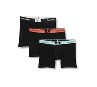 Calvin Klein Boxer Brief 3Pk 000NB3529A, Uomo, Nero (Blk, B- Stratosp WB, B- Aragon WB), XS