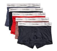 Calvin Klein Boxer Uomo CK Confezione 5 Pezzi Elastico a Vista Cotone Elasticizzato Articolo NB3774A, MVO Bl Ind, shrl, Pom rd, cap rs, spksy, Size L/in 36-38 / cm.91-97
