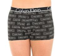 Calvin Klein Boxer Uomo Underwear CK Articolo NU8638A Trunk Shorty, 3QF Label Logo Print Black, S