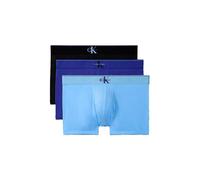 Calvin Klein Lv00nb4472 Trunk Boxers 3 Units Blu,Nero S Uomo
