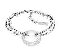 Calvin Klein Braccialetto a Catena da Donna Collezione TWISTED RING in Acciaio Inossidabile con un Charm - 35000336