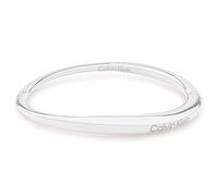 Calvin Klein Braccialetto rigido da donna Collezione ELONGATED DROPS in Acciaio Inossidabile, Argento (Silver)