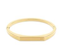 Calvin Klein Braccialetto Rigido da Donna Collezione FACETED in Oro Giallo - 35000046