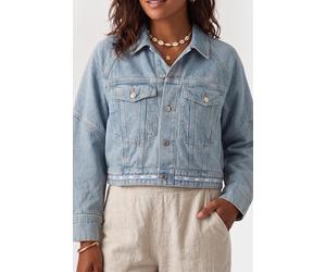 Calvin Klein Branded Boxy Denim Jacket Fresh Water Taglia: XL | Giacche di jeans Outlet | Donna | Blu