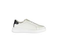 Calvin Klein Sneakers uomo HM0HM01016 con logo in pelle bianche con dettagli a contrasto N. 43