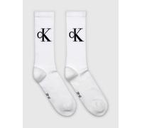 Calvin Klein Calzini Calvin Klein in morbido cotone Stretch, confezione da 2 611 Bianco