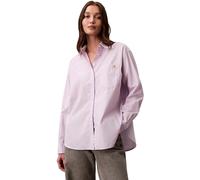 Calvin Klein Camicia da Donna in Popeline di Cotone Rilassata Wove LV047F147G Altre Camicie, Multi, L