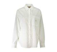 Calvin Klein Jeans Camicia da donna Woven Label Relaxed Fit J20J224436 Bianco Taglia L