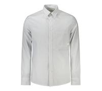 Calvin Klein, ,Shirts ,Uomo ,Bianco ,S Camicia a righe con colletto italiano
