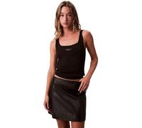 Calvin Klein Jeans Canotta da Donna Monogram Scoop NK Rib Tank Top LV047A804G, Nero (Nero), 2XS, Nero (Black), XXS
