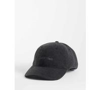 Calvin Klein cappellino in feltro con logo ricamato grigio antracite-Nero One Size