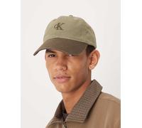 Calvin Klein - Cappellino kaki con logo-Verde One Size