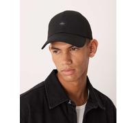 Calvin Klein Monologo LV04D5099G - Cappellino da Uomo con Toppa in Tessuto, Taglia Unica, Colore: Nero