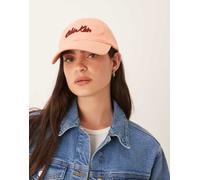 Calvin Klein - Cappellino rosa e rosso con scritta del logo One Size