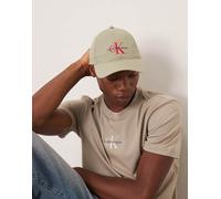 Calvin Klein - Cappellino verde e rosso con logo One Size
